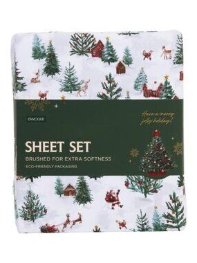 ENVOGUE Santa Forest Sheet Set